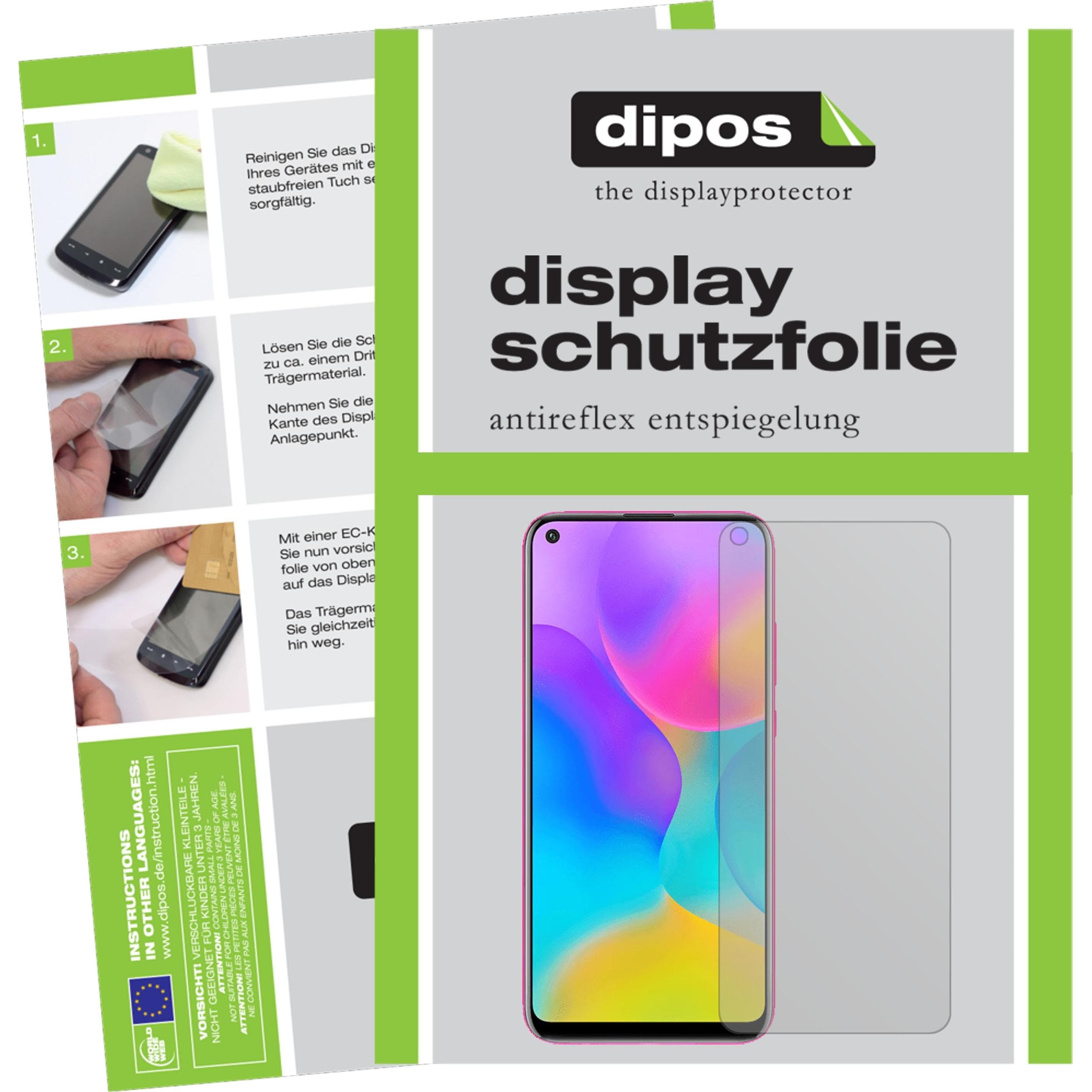 Dipos Displayschutzfolie Antireflex (5 Stk., Huawei Enjoy 10), Smartphone Schutzfolie, Transparent