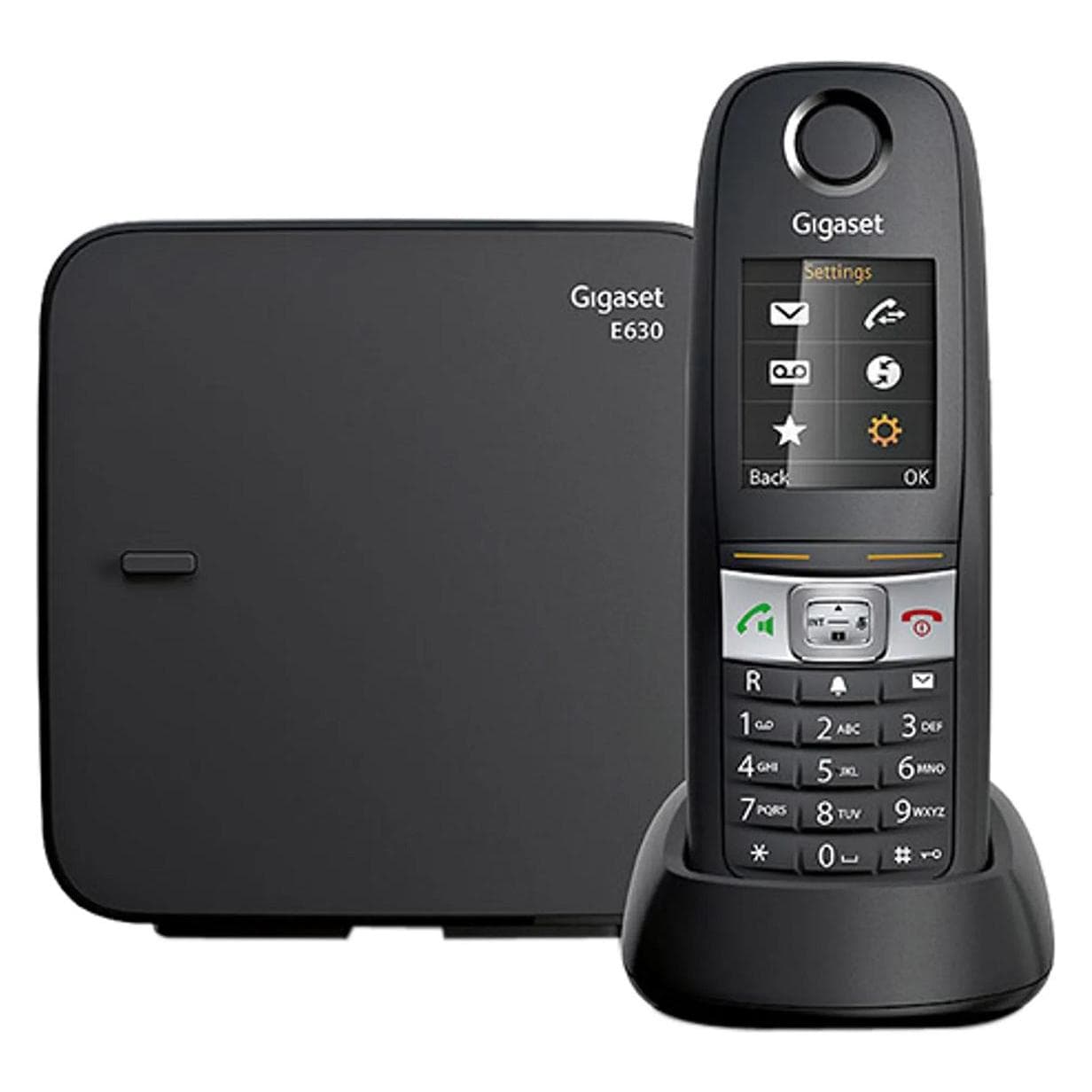 Gigaset E630 (DE-Version), Telefon, Schwarz