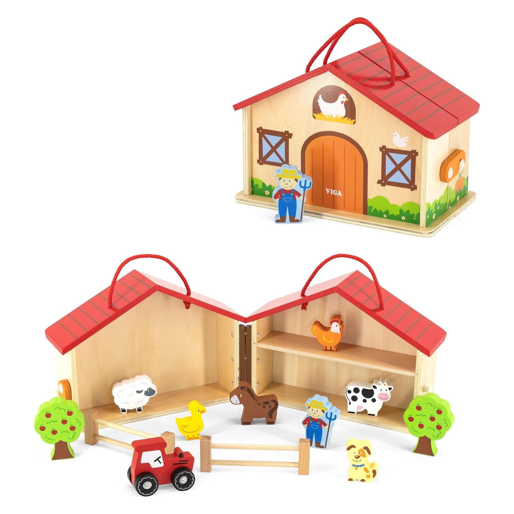 Viga Toys Bauernhof-Set