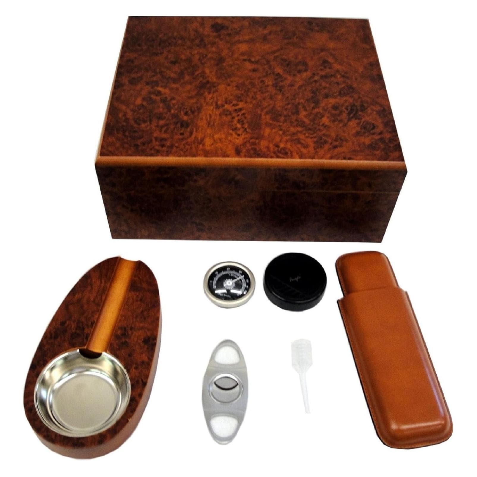 Angelo Humidor Set Brown, Humidor, Braun
