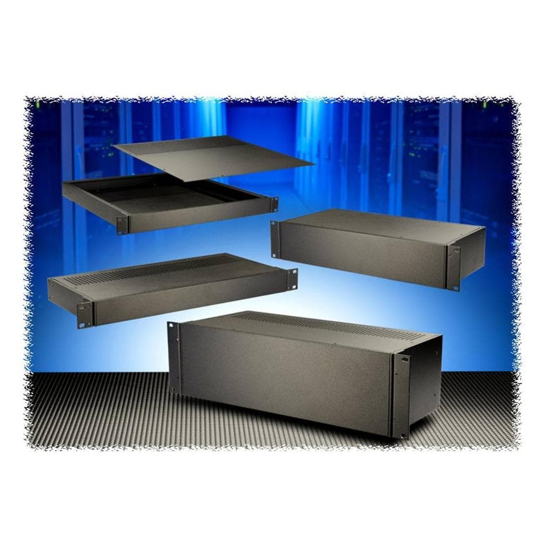 Hammond RM2U0808SBK Universal-Gehäuse (Gehäuse), Elektronikzubehör + Gehäuse, Schwarz
