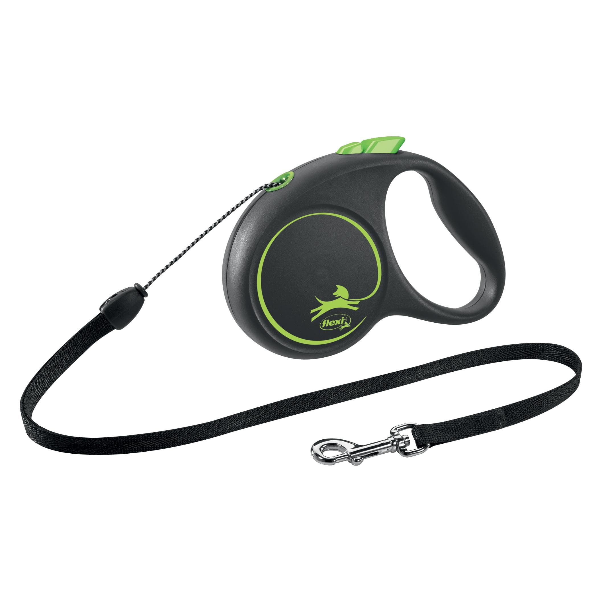 Flexi Black Design Seil (S, Hund, Allgemein), Halsband + Leine