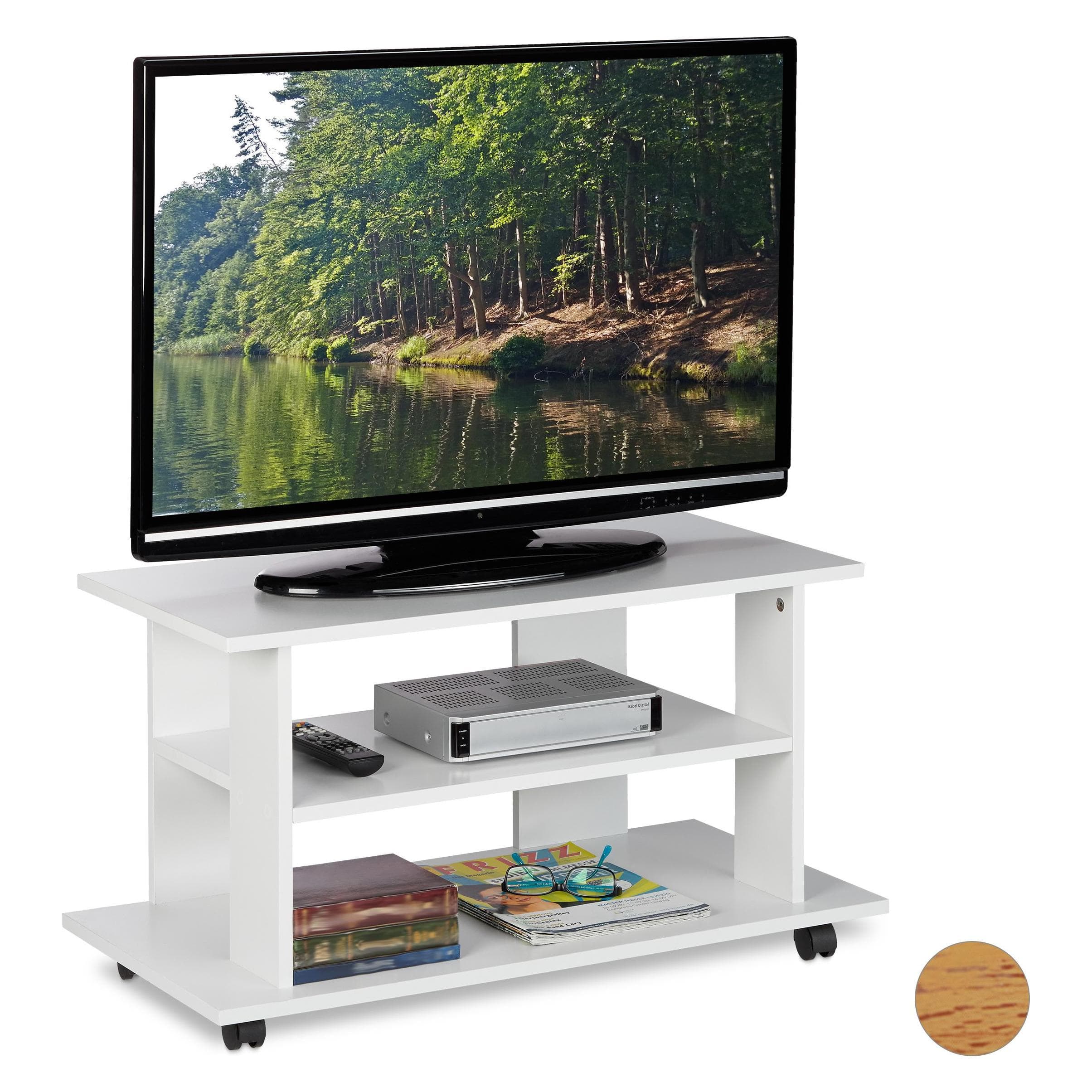 Relaxdays, TV Möbel, TV Board (80 x 40 x 45 cm)