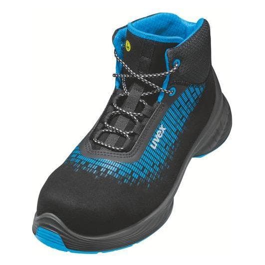 Uvex, Sicherheitsschuhe, 1 G2 Stiefel S2 68337 blau, schwarz Weite 10 Größe 36 (S2, 36)