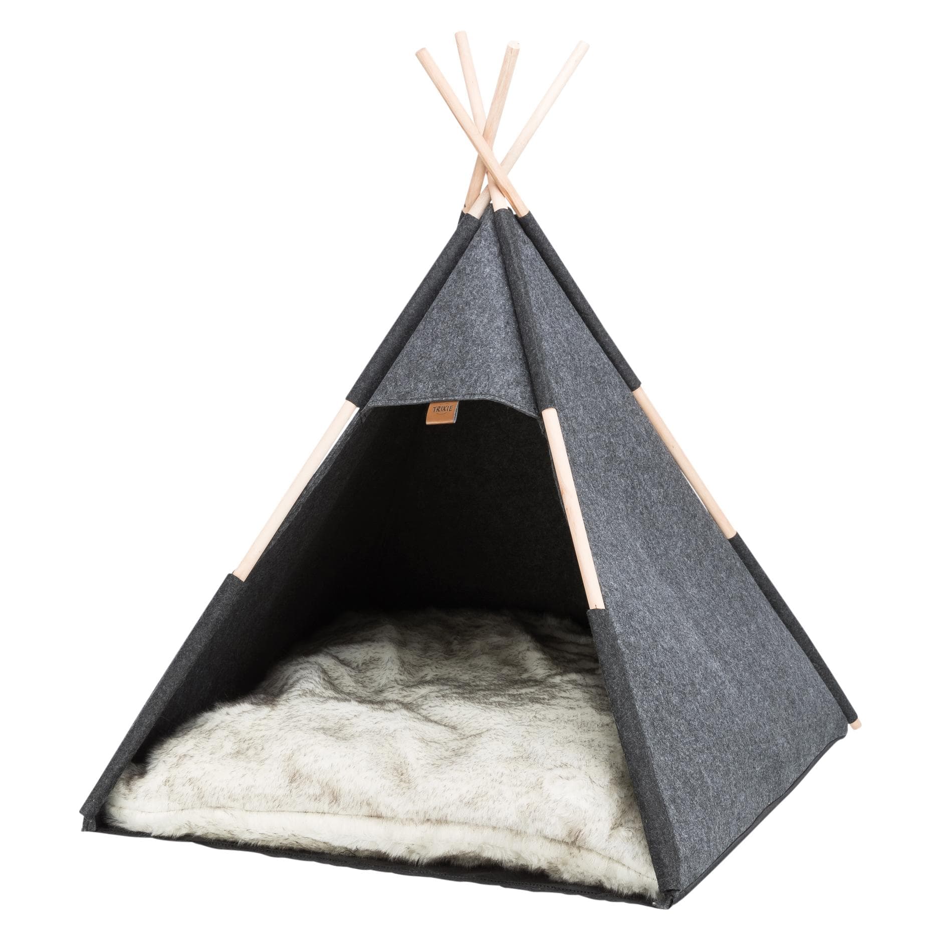 Trixie Versteck Tipi Filz (Hund, Katze, Kleintier), Hundebett + Katzenbett