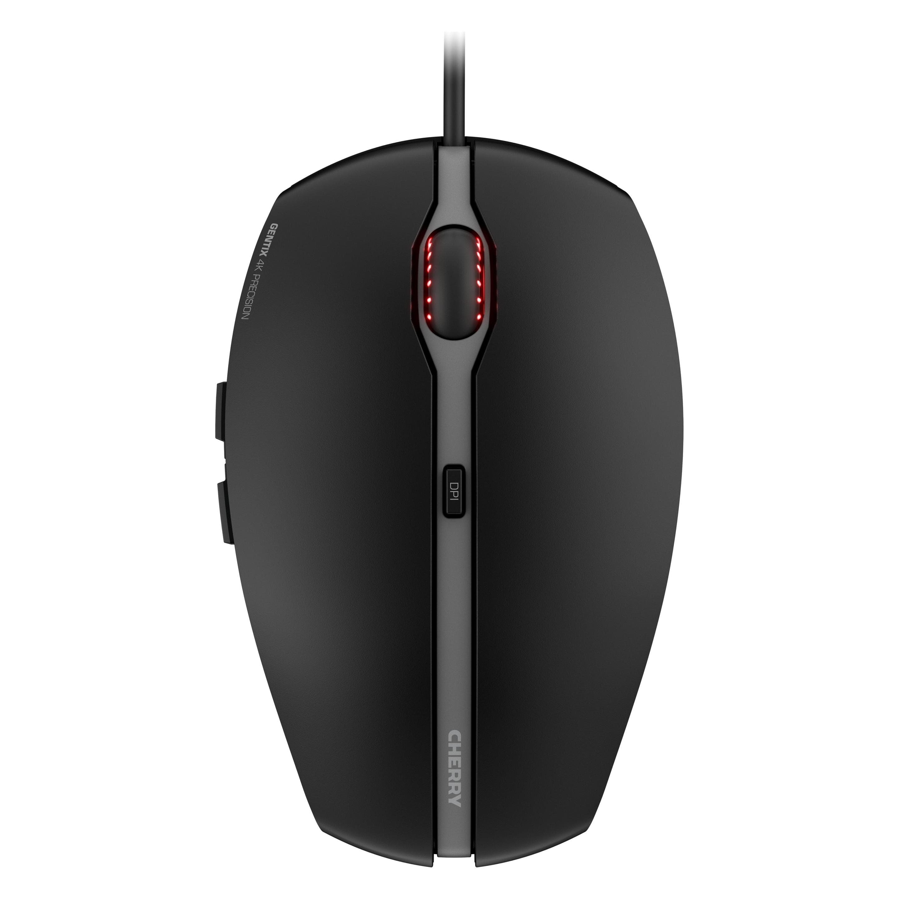 CHERRY Gentix 4K (Kabelgebunden), Maus, Schwarz