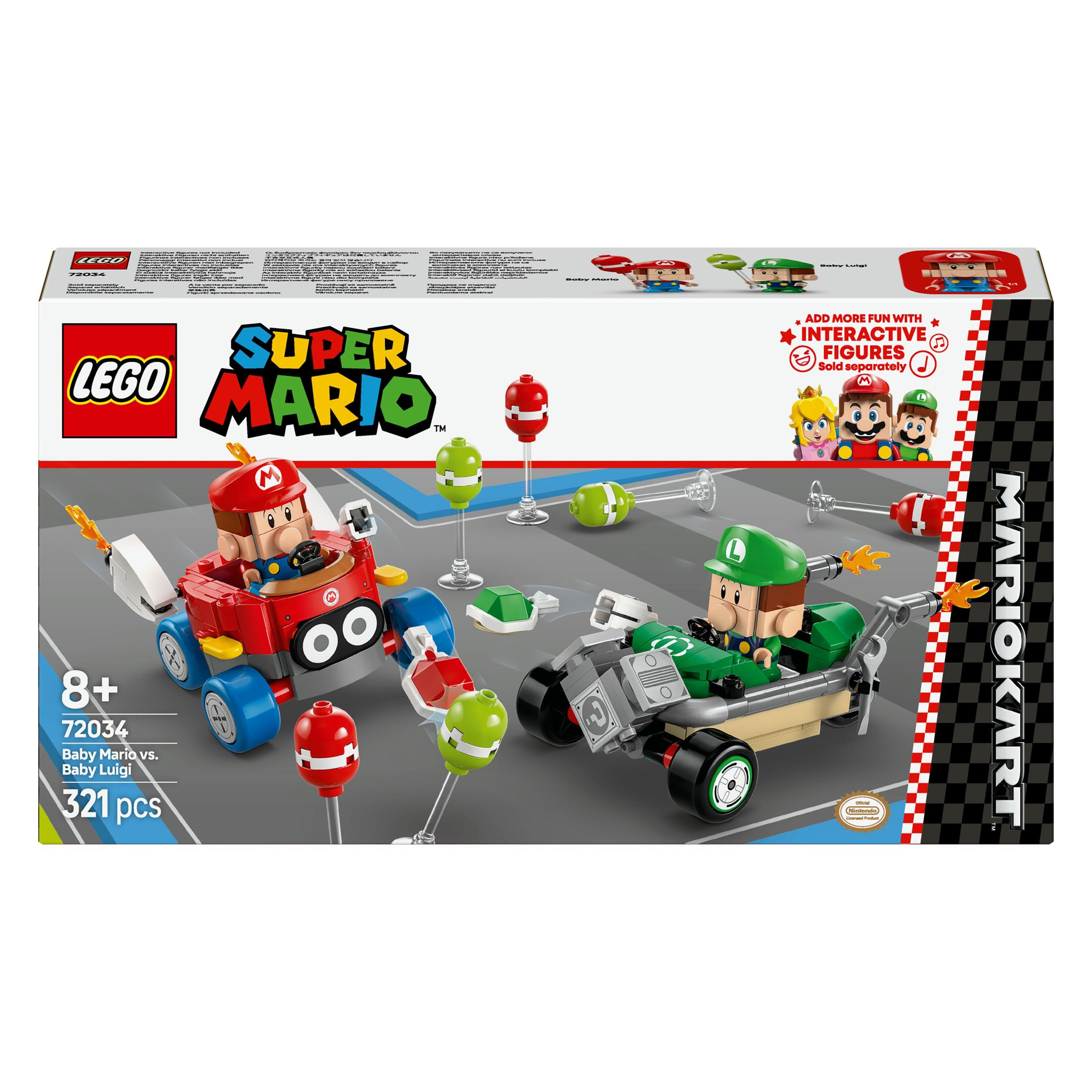 LEGO Mario Kart - Baby Mario vs. Baby Luigi (LEGO Super Mario)