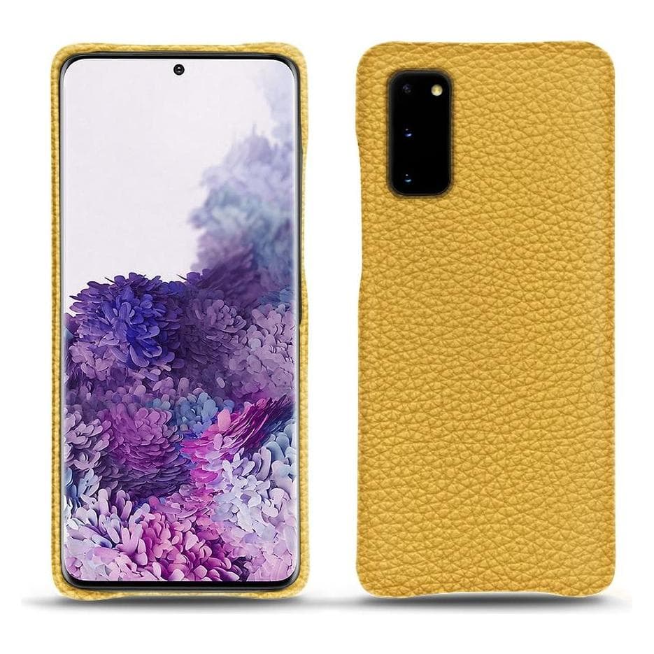 Noreve Lederschutzhülle (Samsung Galaxy S20), Smartphone Hülle, Gelb