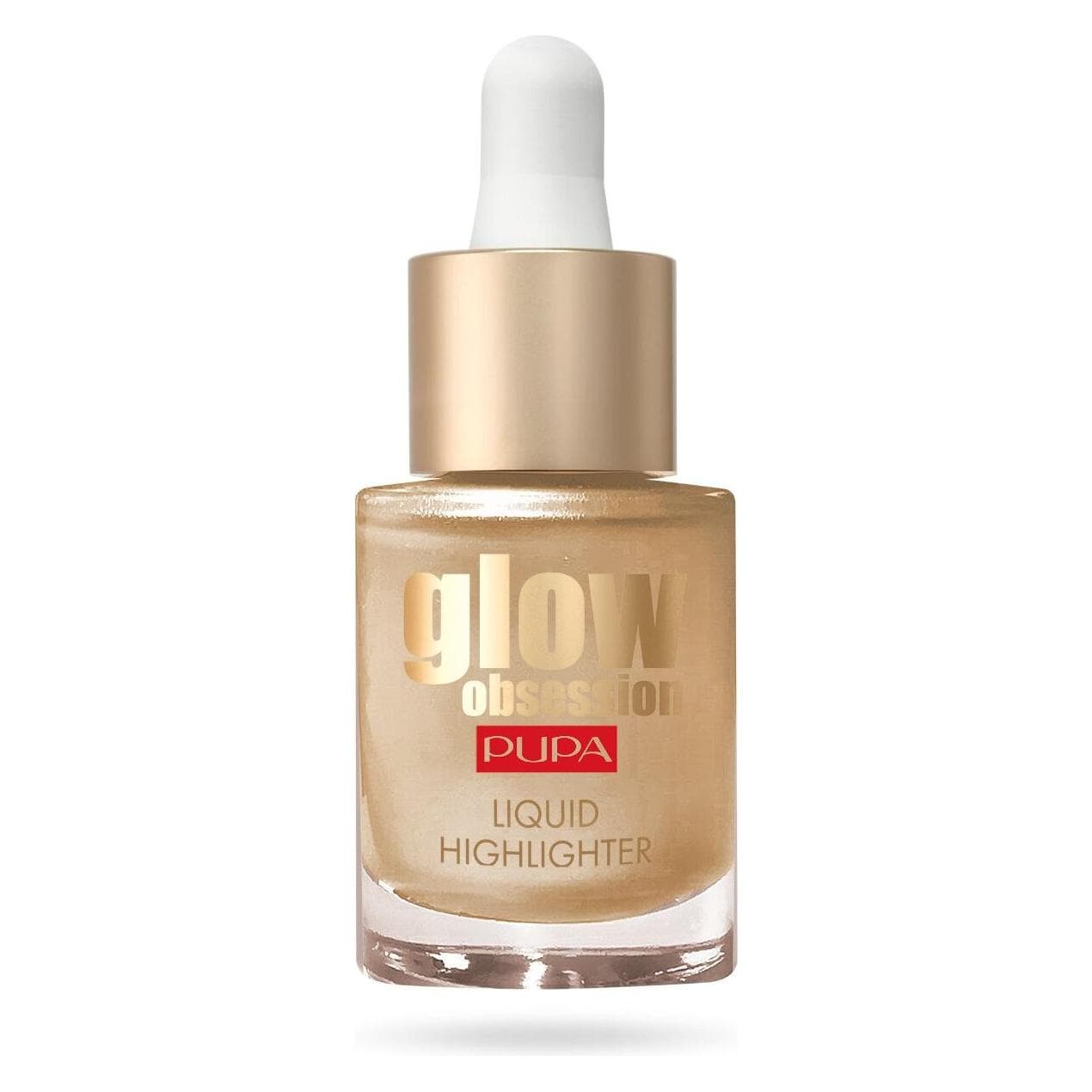 Pupa Milano, Highlighter + Bronzer, Pupa Glow Obsession All Over Liquid Highlighter (100 Sunrise, Highlighter, 13.50 ml)