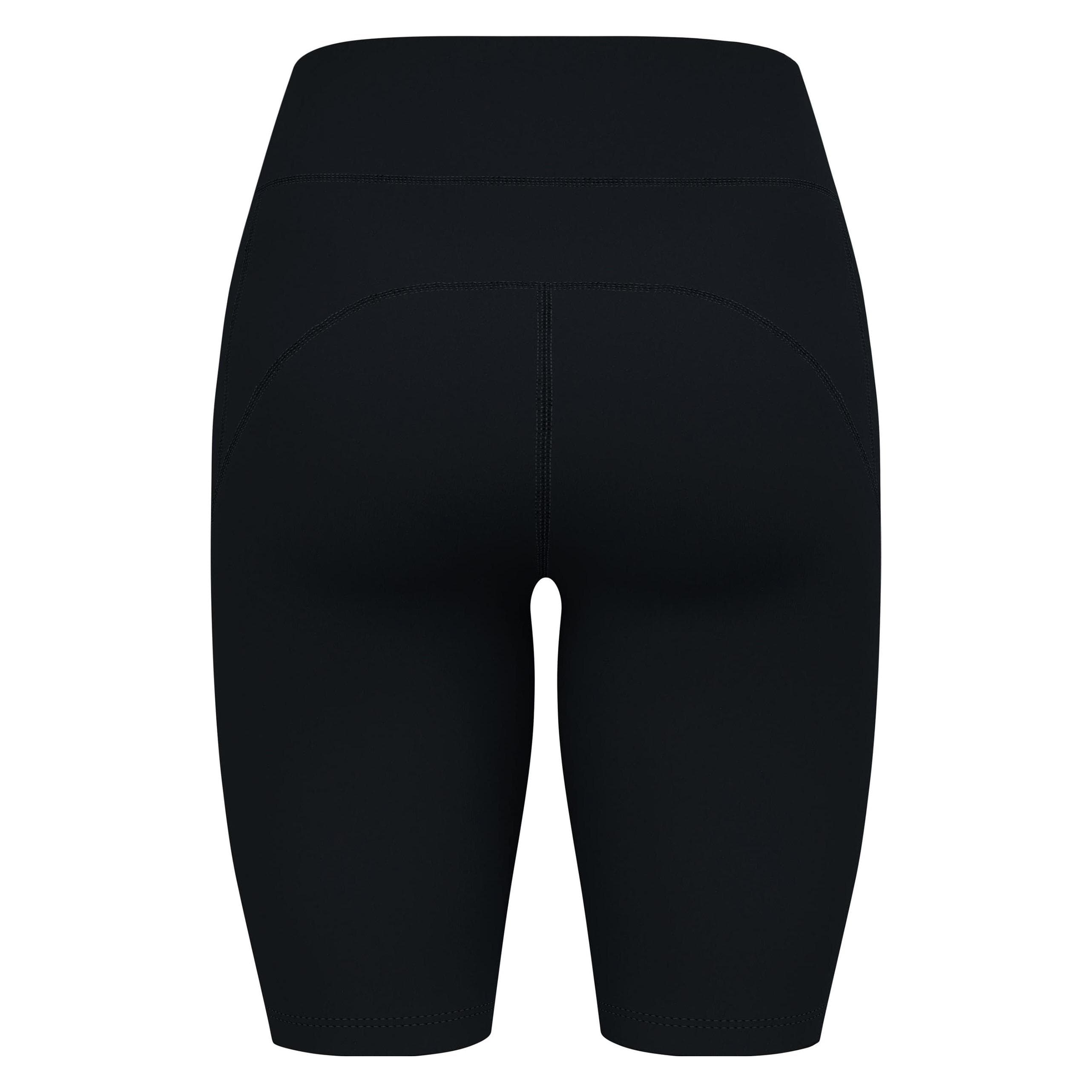 Odlo, Damen, Langlaufhose, Women's Ascent Medium Support Tights Short (L), Schwarz