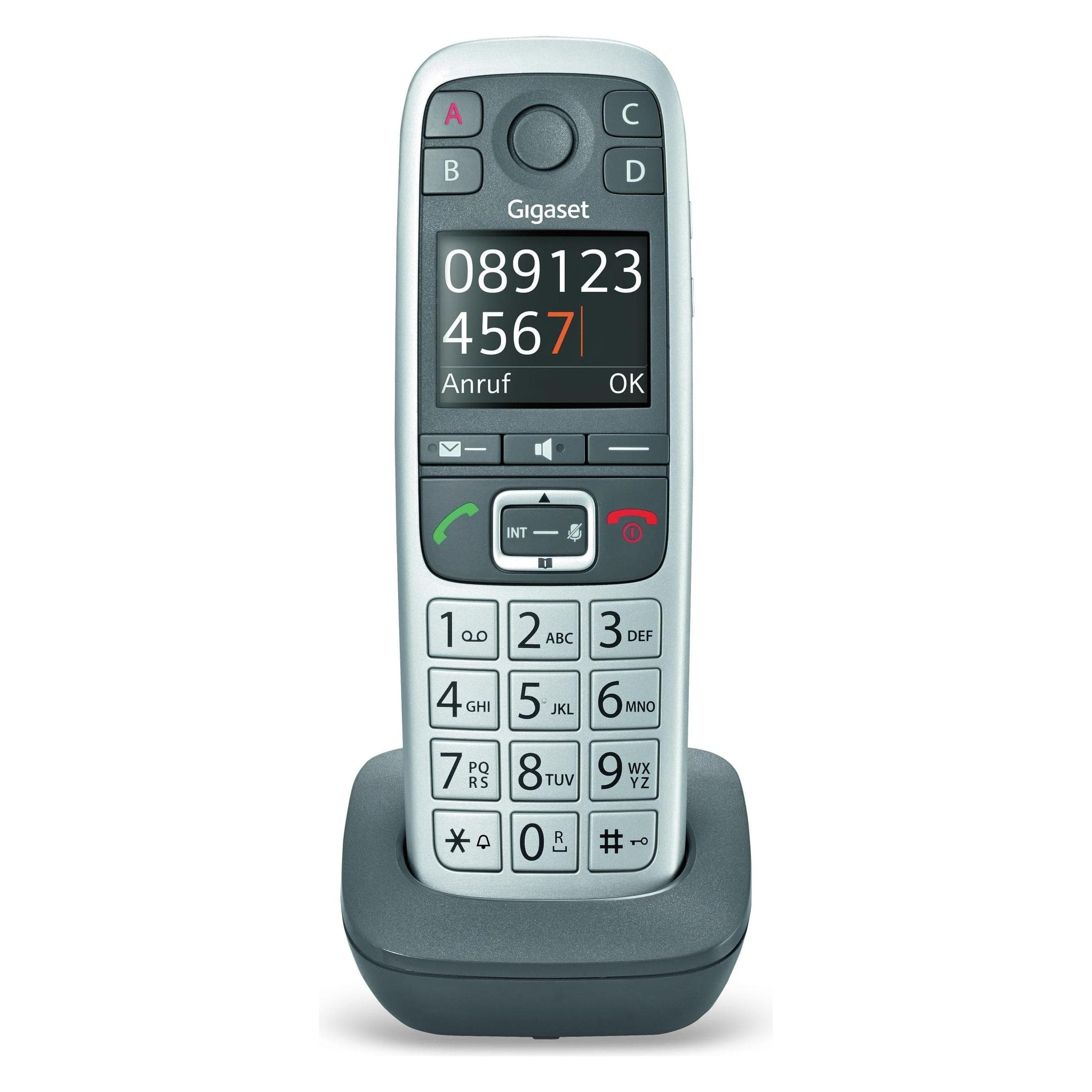 Gigaset Festnetztelefon E560 HX, Telefon, Grau
