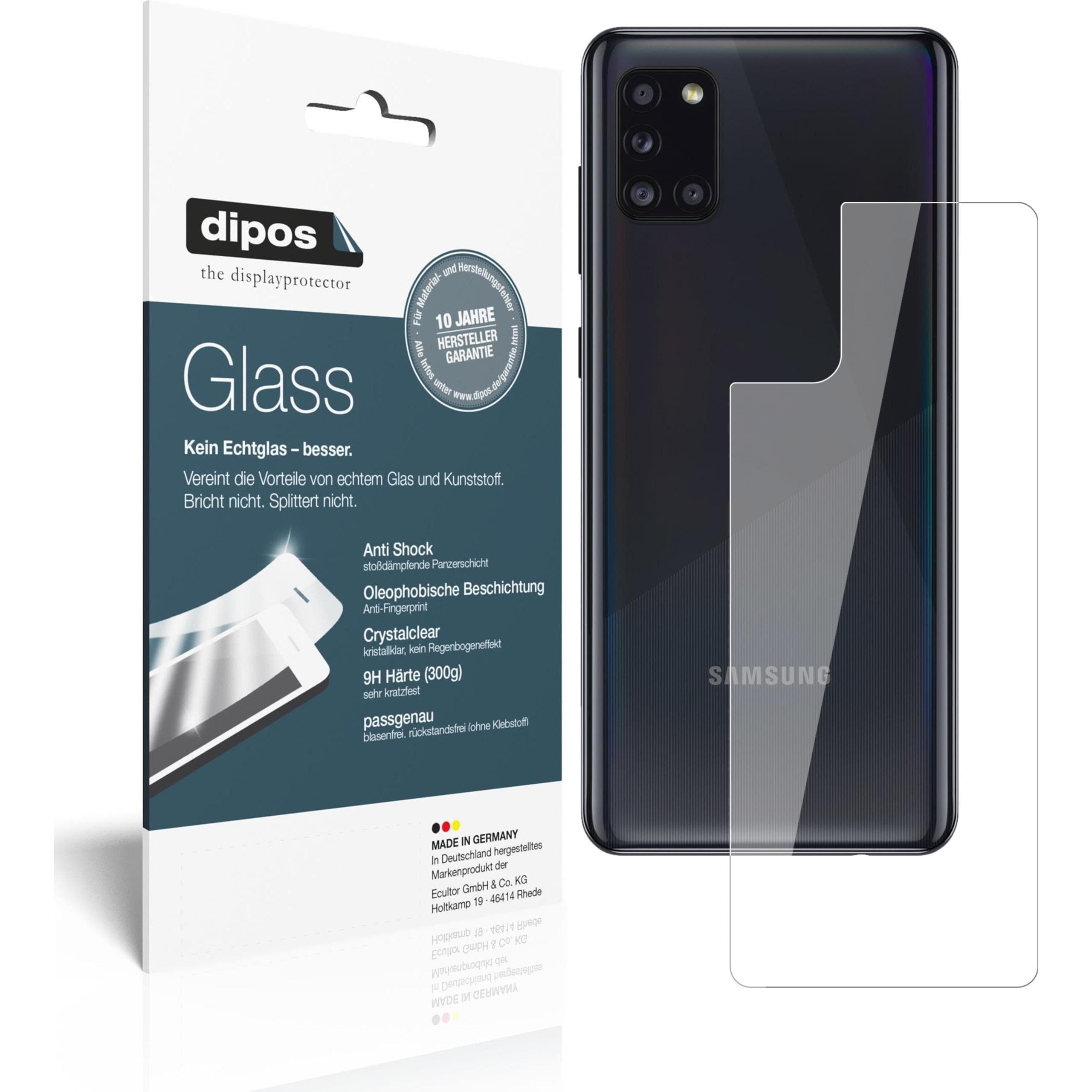 Dipos Displayschutz Anti-Shock (1 Stk., Samsung Galaxy A31), Smartphone Schutzfolie, Transparent