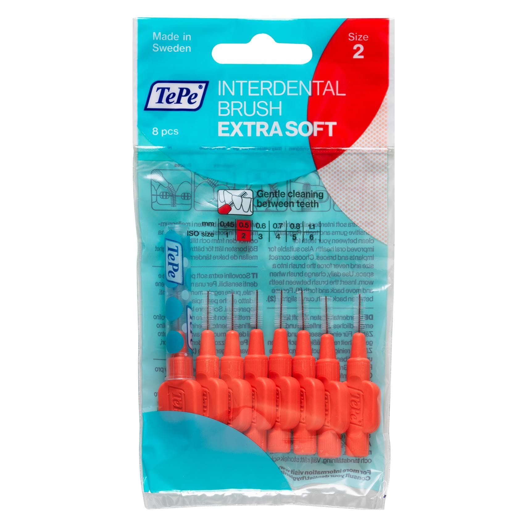 TePe, Interdentalbürste, Interdentalbürsten Extra Soft ISO 2 (8x, 0.50 mm)