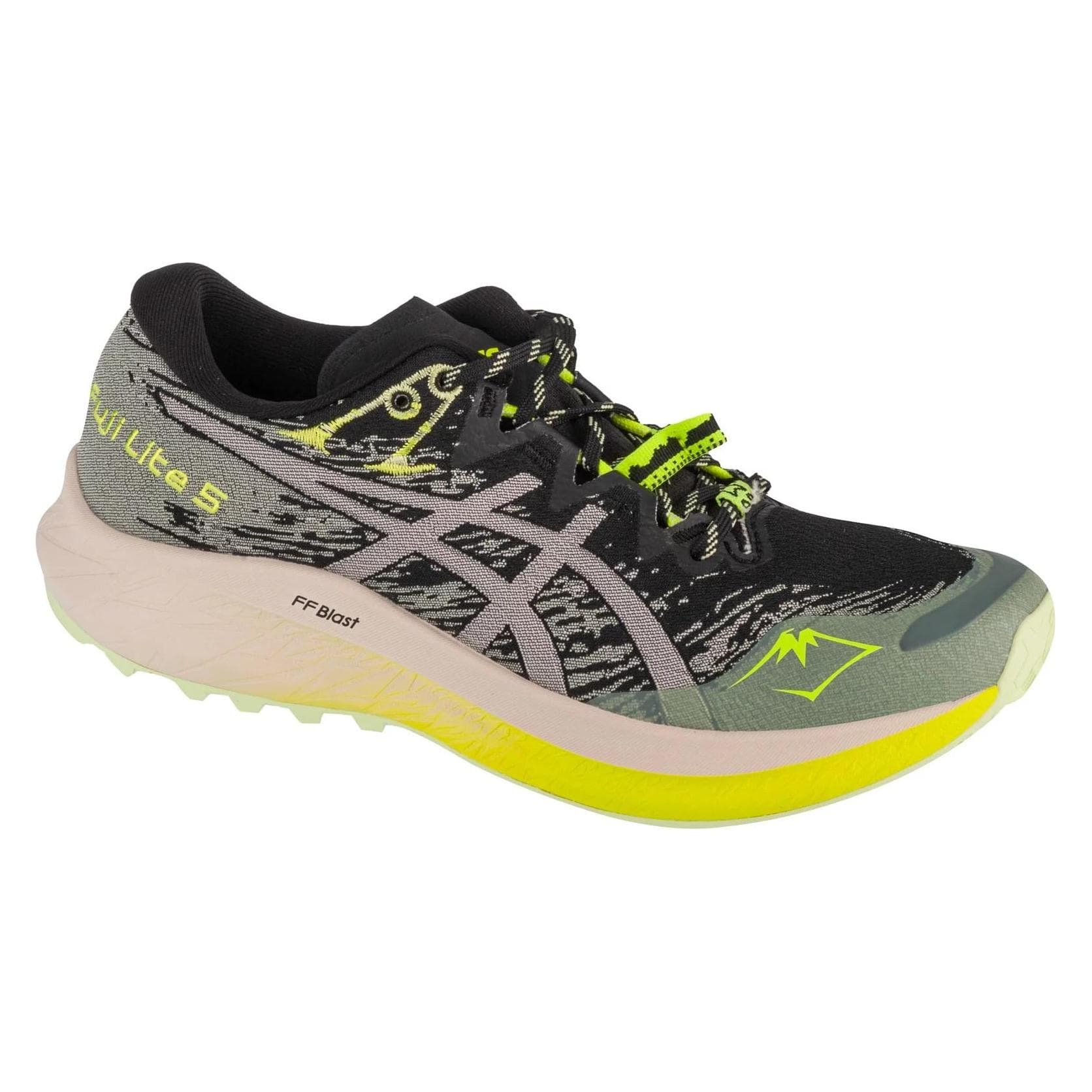 ASICS, Damen, Laufschuhe, Fuji Lite 5 (40), Schwarz, Grau, Silber