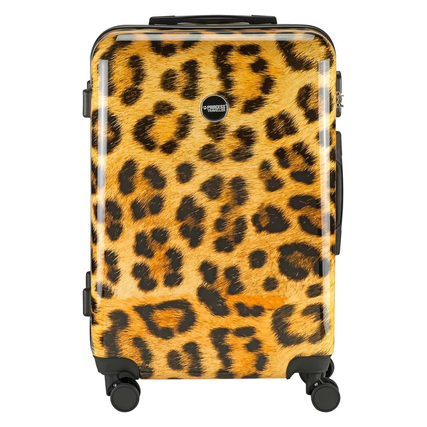 Princess Animalabdruck von Traveller - Reisekoffer - Leopard - mittel - 66 cm - Doppelräder, Koffer, Gelb