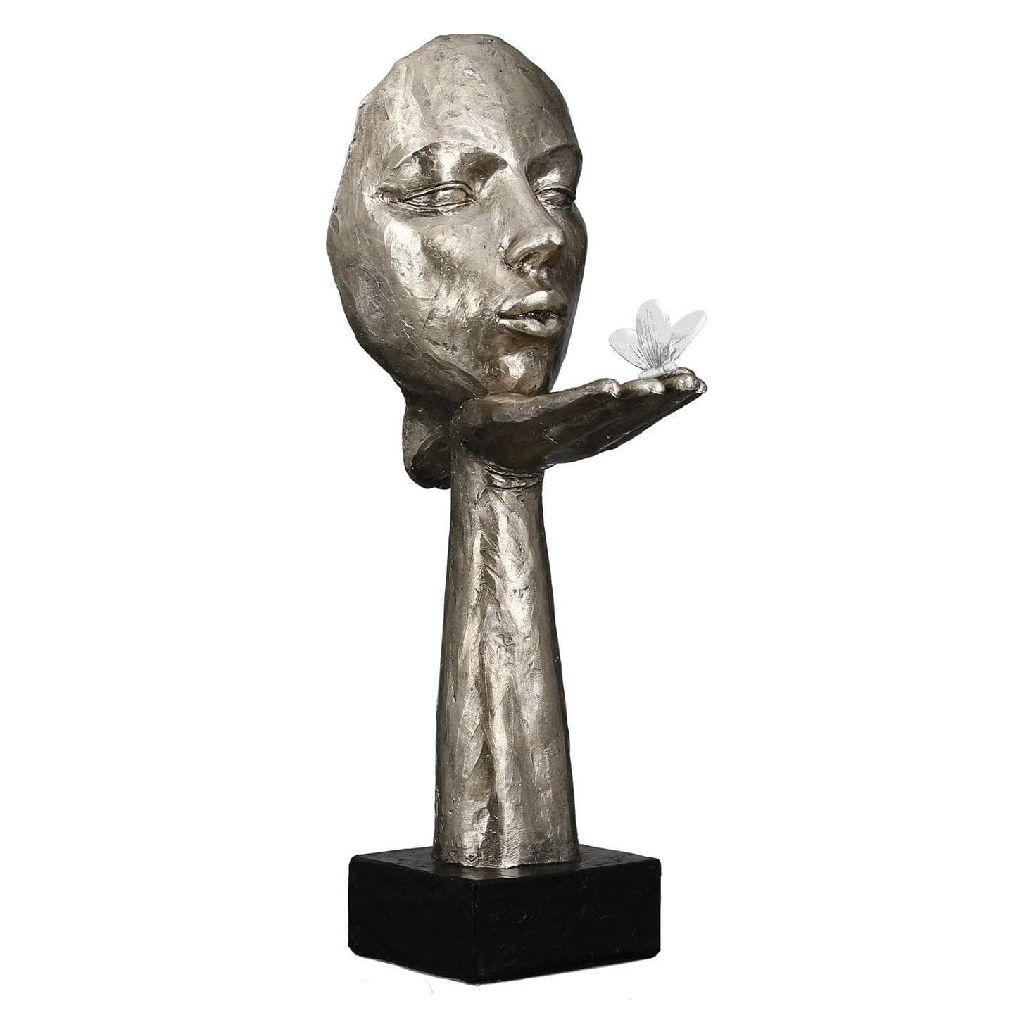 Casablanca by Gilde, Deko Figuren + Skulpturen, Skulptur Desire Silber