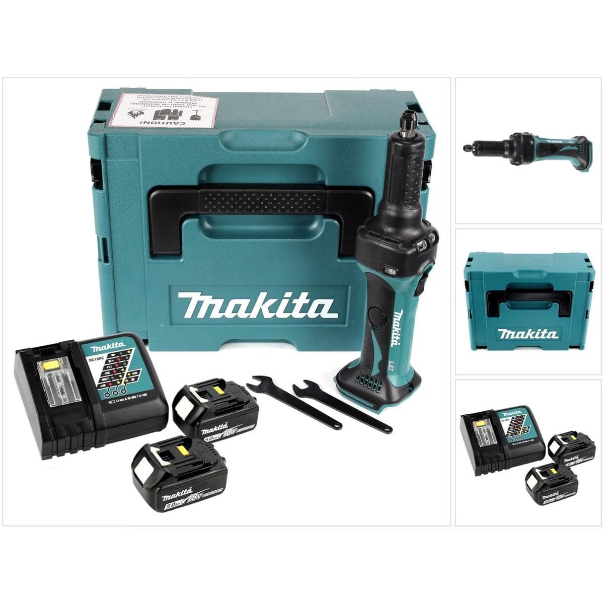 Makita, Schleifmaschine + Poliermaschine, DGD 800 (Geradschleifer)