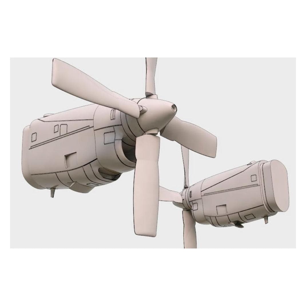 Brengun C-130 E-H engine set (Italeri kit)