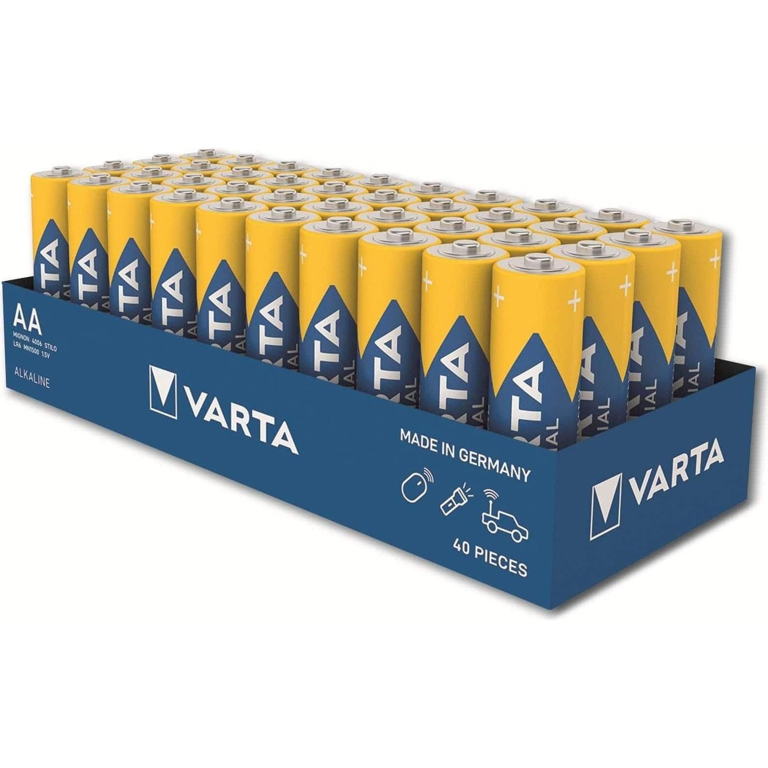 Varta Industrial (40 Stk., AA, 2950 mAh), Batterien + Akkus