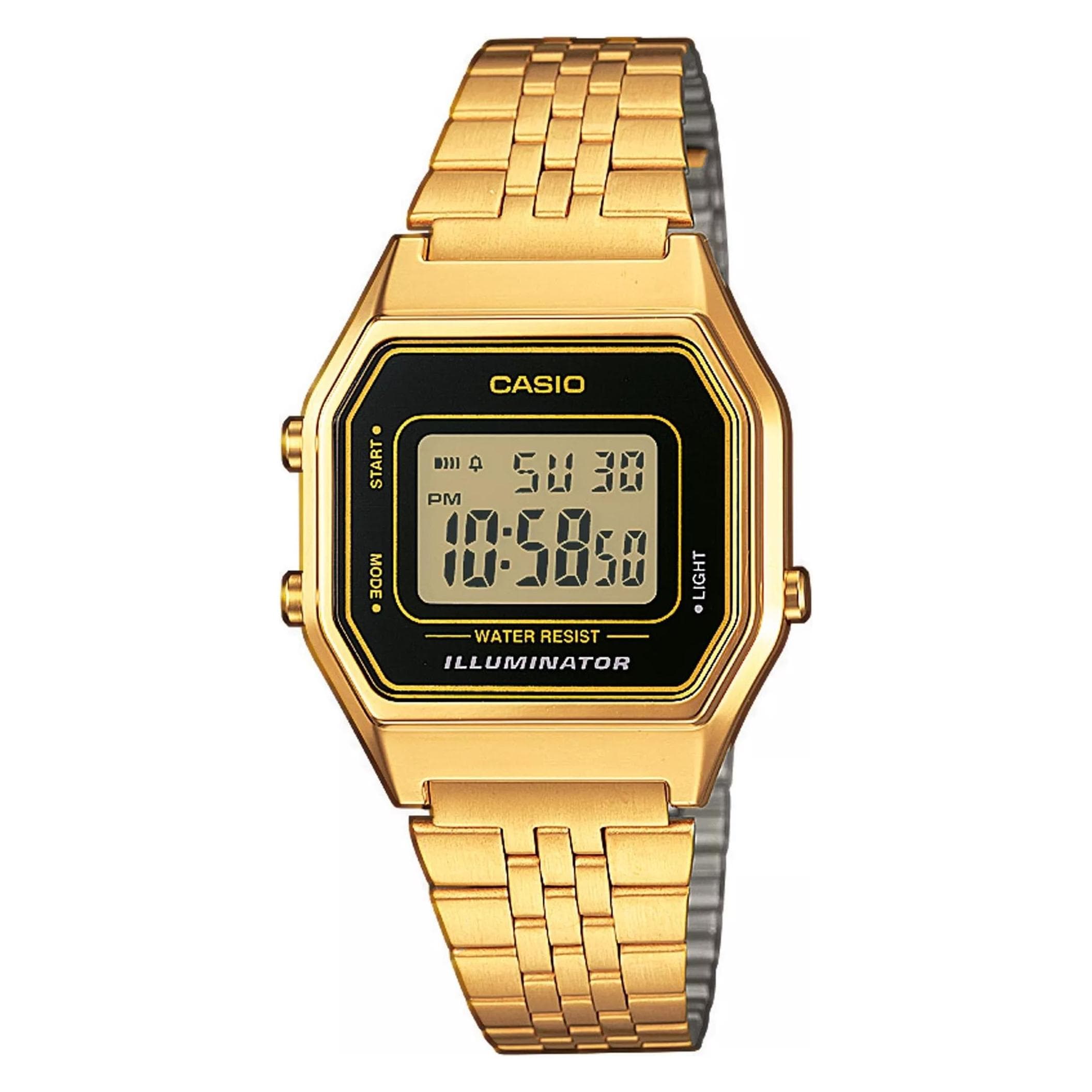 Casio Vintage, Armbanduhr, La680wega-1er, Gold, (Digitaluhr, 33.50 mm)