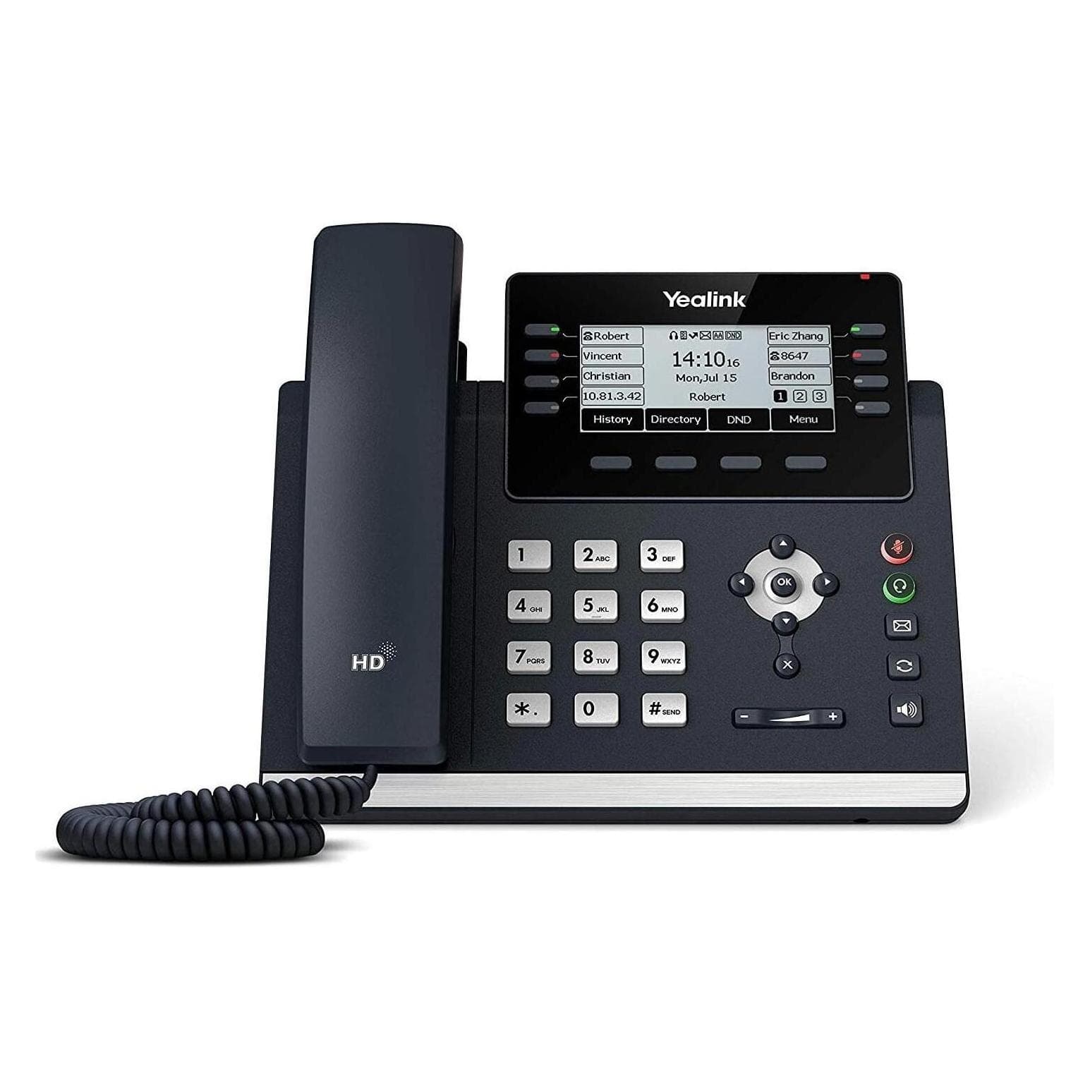 Yealink SIP-T43U, Telefon, Grau
