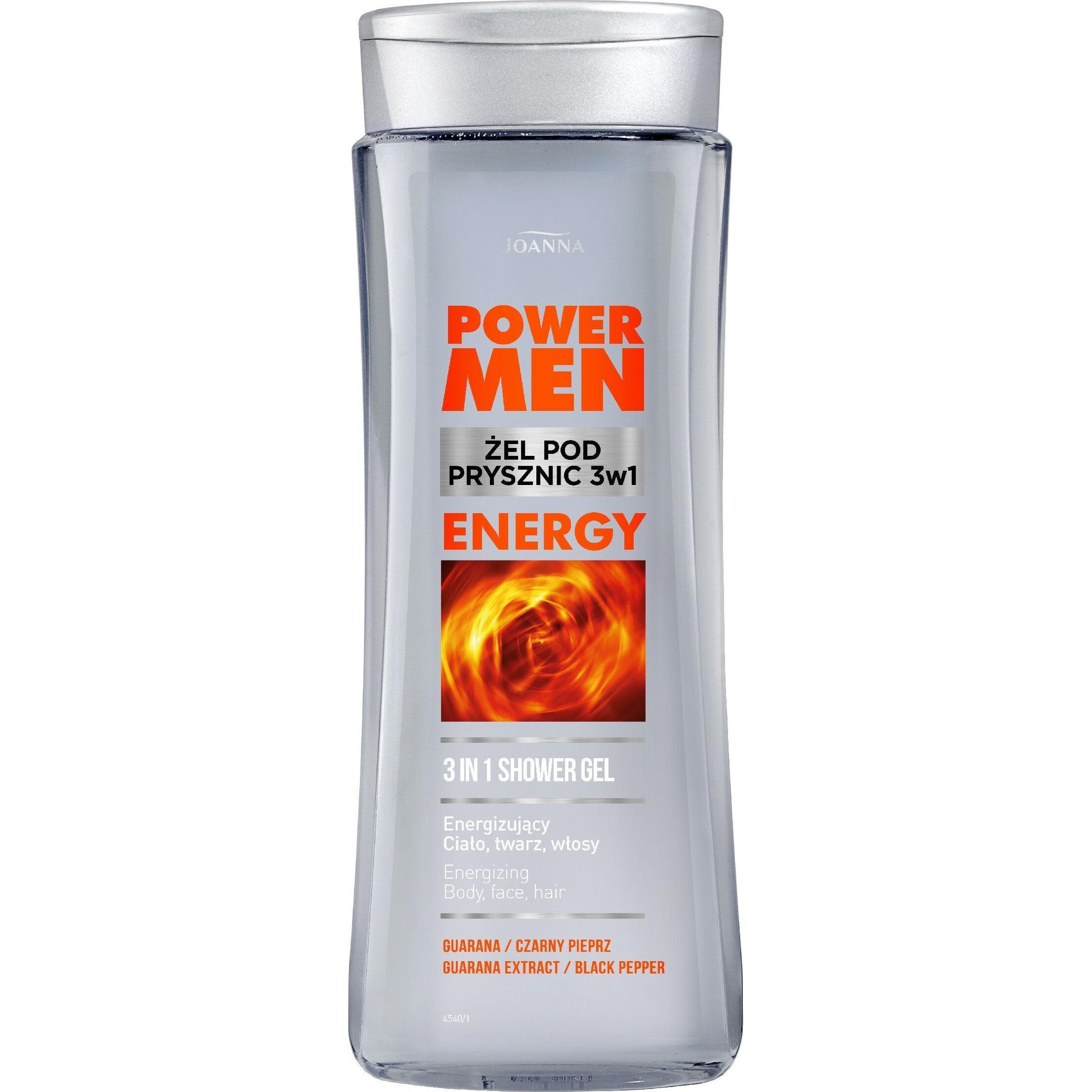 Joanna, Duschmittel, Power Men Energizing For Men Energizing For Menack Pepper & (300 ml)