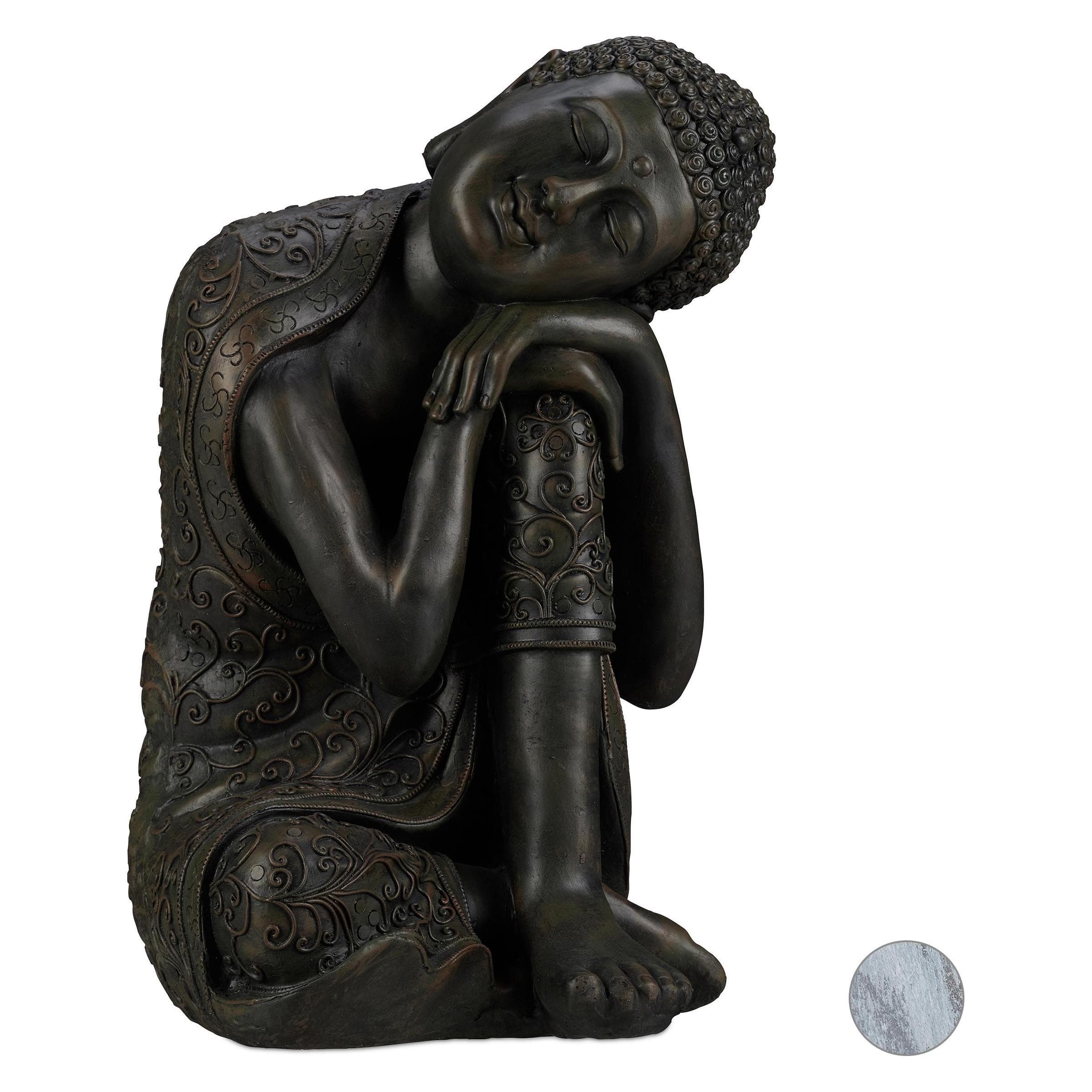 Relaxdays, Aussendekoration, Buddha