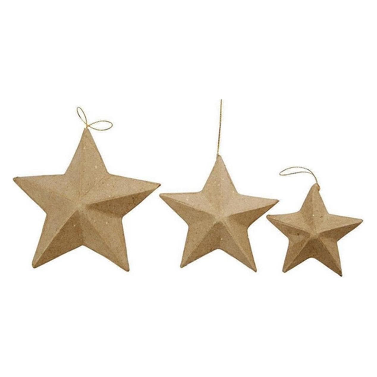 Creativ Company, Christbaumschmuck, Anhänger Sterne (6x)