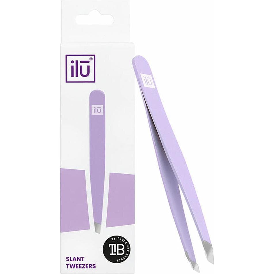 Tools for Beauty, Pinzette, T4B ILU Augenbrauenpinzette Präzisionsspitze Zupfpinzette Gesichtshaarentfernung (Lila)