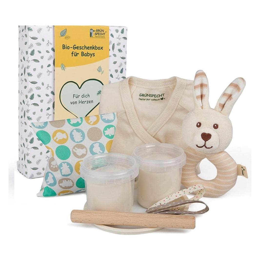 Grünspecht, Beissring, Baby-Geschenksets Geschenkbox BIO - für Baby's (0 Monate)