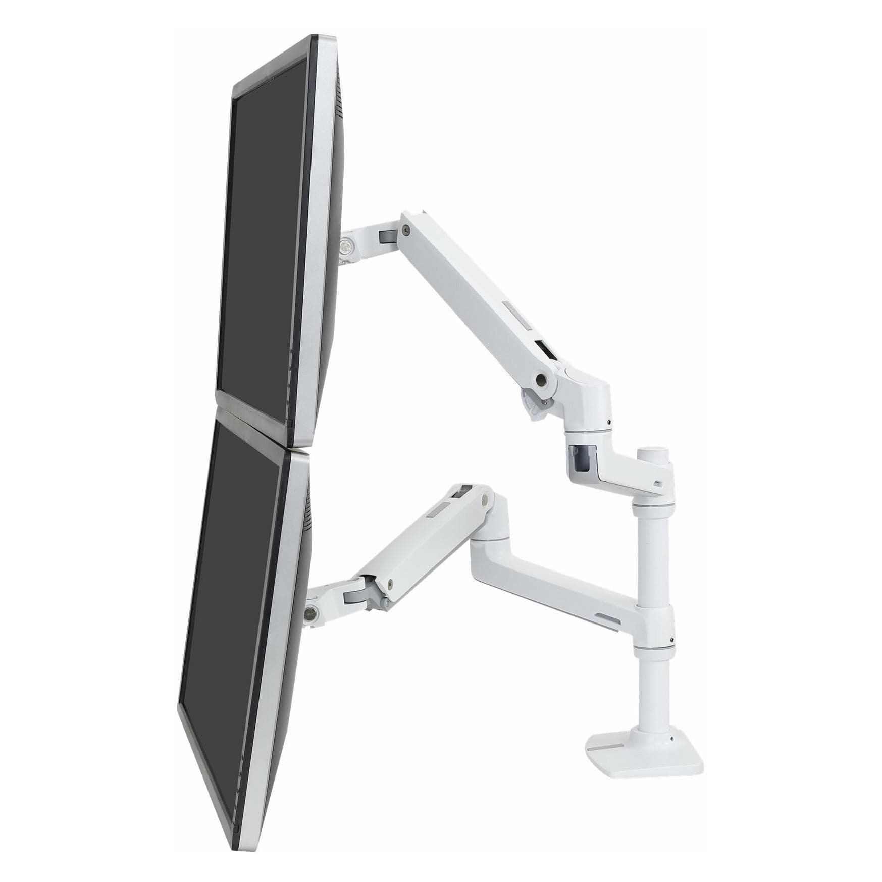 Ergotron LX Monitor Arm mit patentierter CF-Technologie (Tisch, 24", 9 kg), Monitor Halterung, Weiss