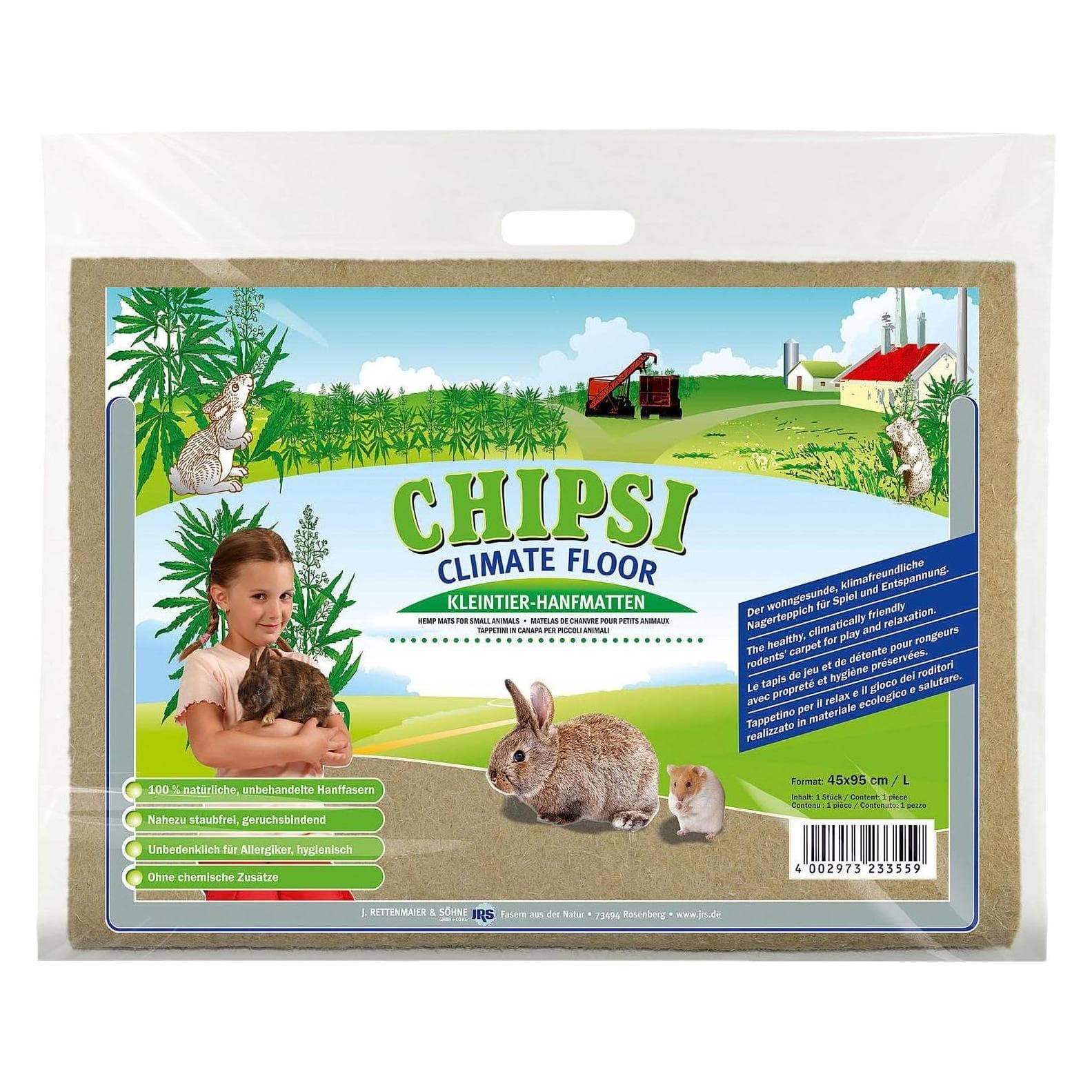Chipsi Climate Floor Hanf-Matte 45x95 cm (0.60 kg), Einstreu