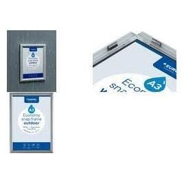 Europel, Prospektständer, Plakatrahmen ECONOMY OUTDOOR, DIN A3, 25 mm aus eloxiertem Aluminium, abgerundetes Rahmenprofil 25 (A3)