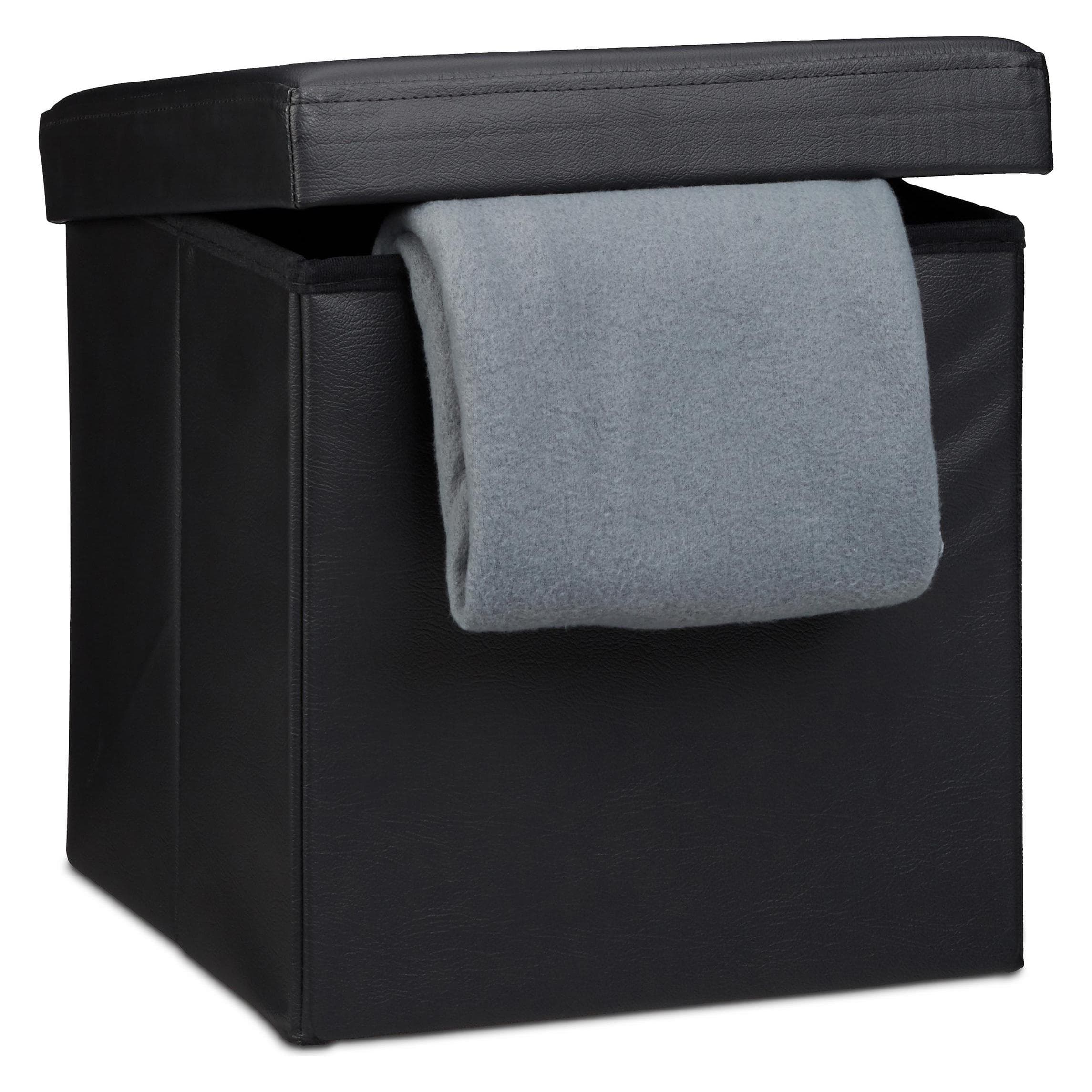 Relaxdays, Hocker + Pouf, Faltbarer Sitzhocker