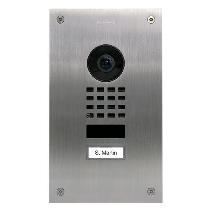 Doorbird, Klingel + Türsprechanlage, D1101UV Upgrade IP-Video-Türsprechanlage LAN Ausseneinheit Edelstahl V4A (gebürstet) (Ethernet, Kabelgebunden)