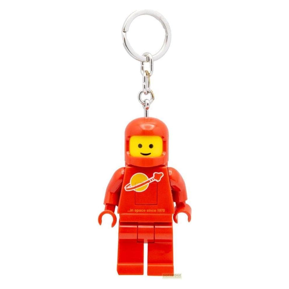 LEGO, Unisex, Schlüsselanhänger, Keychain w/LED - Spaceman Key Light Re3d (4006036-KE10HR), Rot, Mehrfarbig