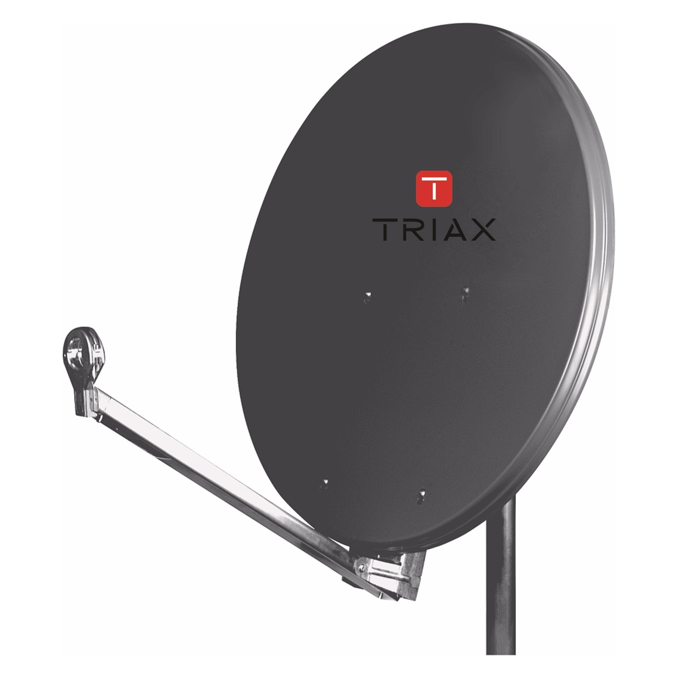 Triax Hit FESAT 75 sg (Parabolantenne, 38.20 dB, DAB/ DAB+, UKW / MW / LW), SAT Spiegel + SAT Antennen, Schwarz