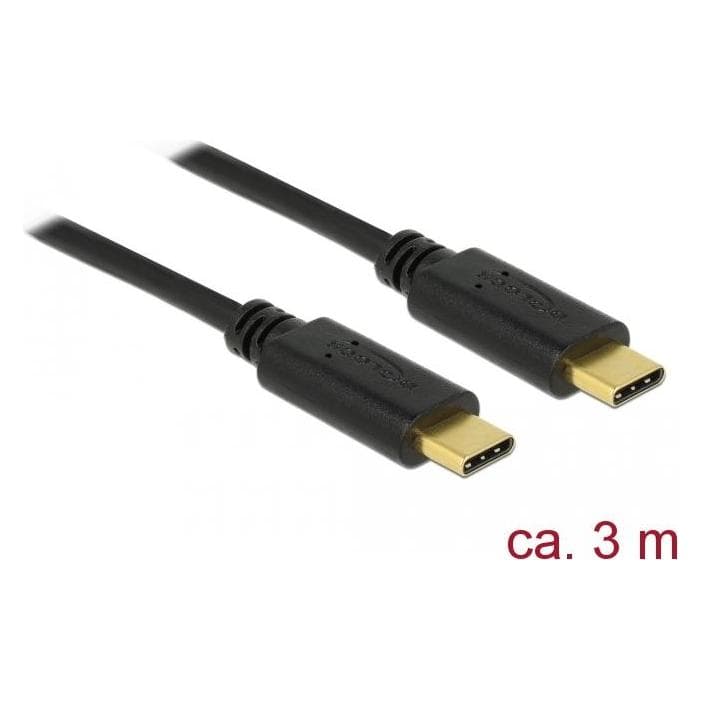 Delock USB Type-C Kabel (3 m, USB 2.0), USB Kabel