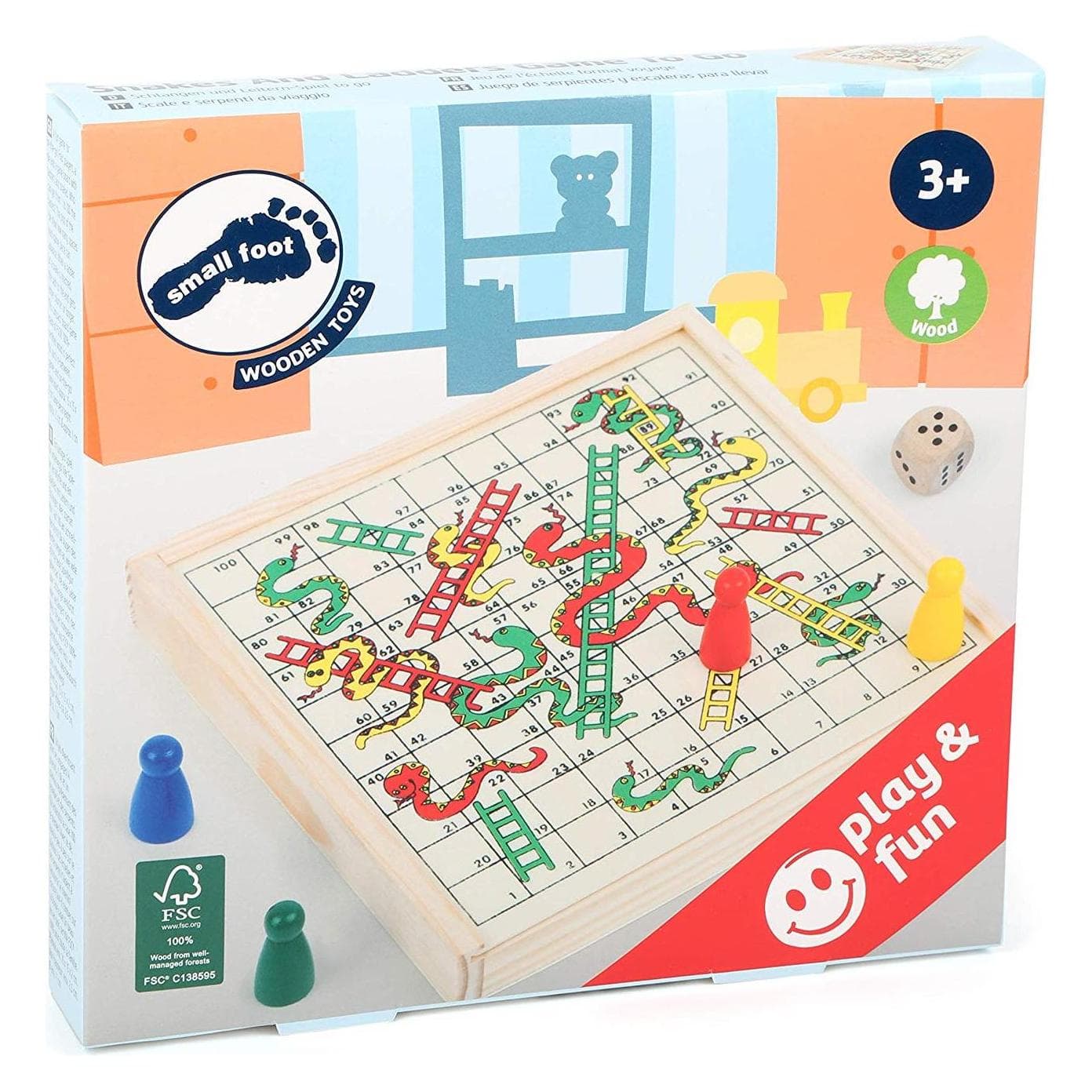 small foot Schlangen und Leitern (2 Spieler)
