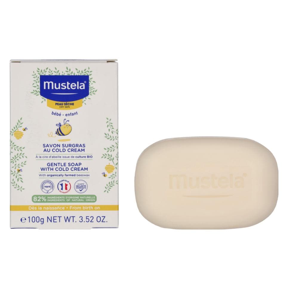 Mustela, Babykörperpflege, Nachfettende Seife mit Cold Cream