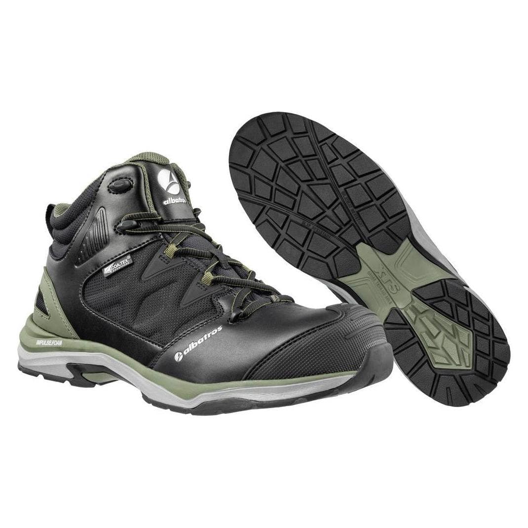 Albatros, Sicherheitsschuhe, Sicherheitsstiefel ULTRATRAIL OLIVE CTX MID S3 ESD WR HRO SRC (S3, 46)
