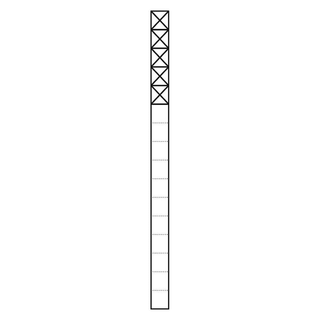 Siedle S. & Soehne Kommunikations-Stele 1,6m sil/met 5Mod KS 616-5 SM, Zubehör DJ, Silber