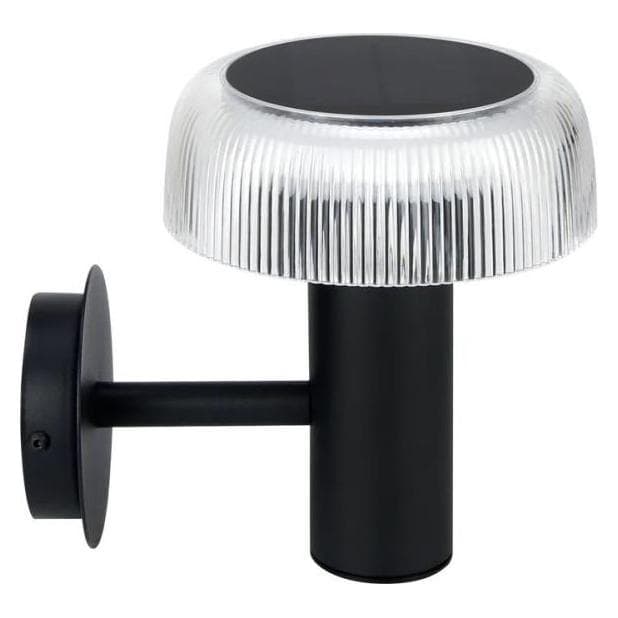 Ledline, Gartenbeleuchtung, Solar-Wandleuchte 3000K 170lm 2Ah USB-C Rund IP54 Schwarz PRIME (170 lm, IP54)