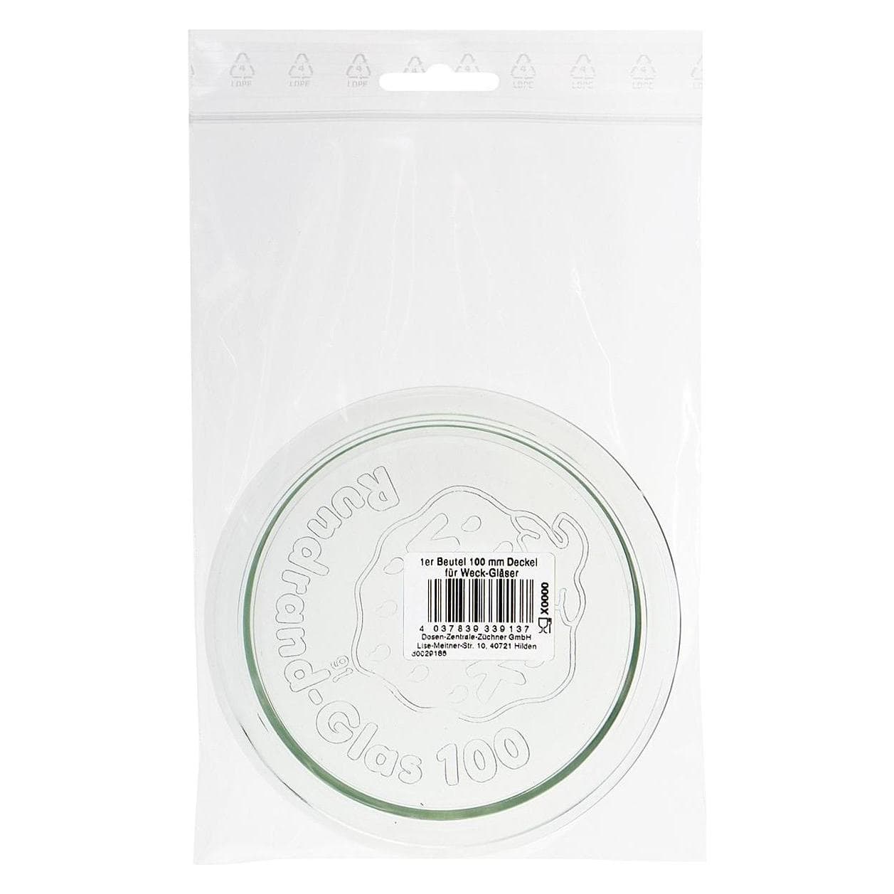 48x Weck Rundranddeckel, Einmachgläser, Transparent