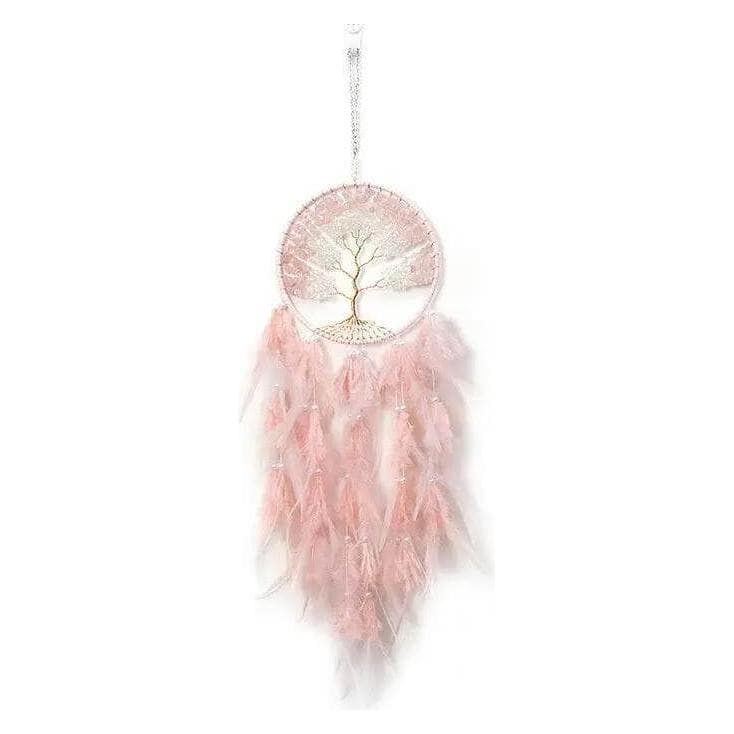 Cover-Discount, Wanddeko, XXL Traumfänger Dream Catcher Baum des Lebens rosa