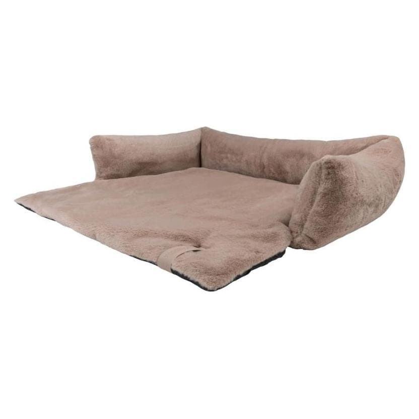 District 70 NUZZLE - Zachte Mand Voor Op De Bank - Small: 65 x 75 cm - Taupe (Hund), Hundebett + Katzenbett