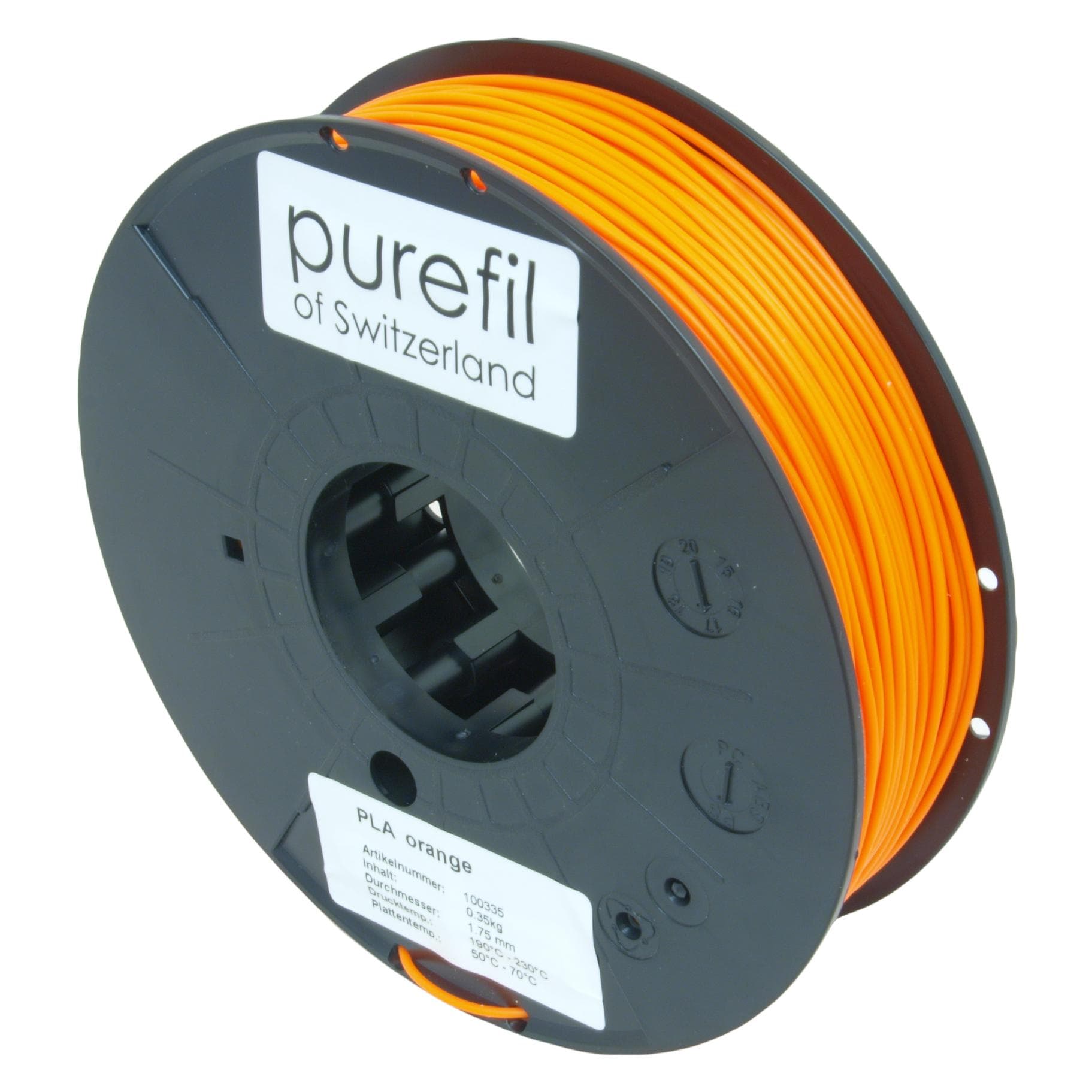 Purefil Filament (PLA, 1.75 mm, 350 g), 3D Filament, Orange