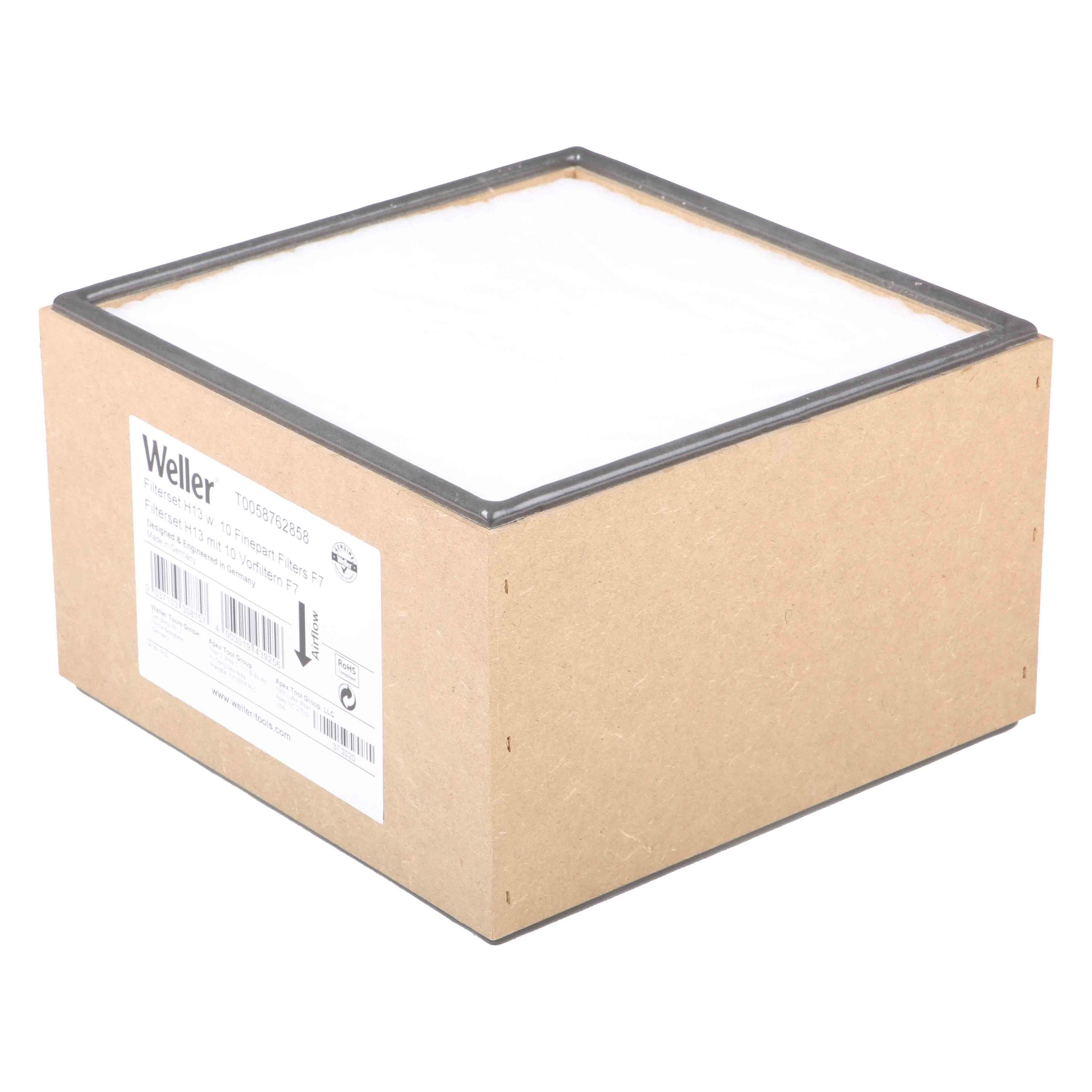 Weller Erem H12 Hauptfilter plus 10 F5 Vorfilter, Lötgerät Zubehör, Weiss