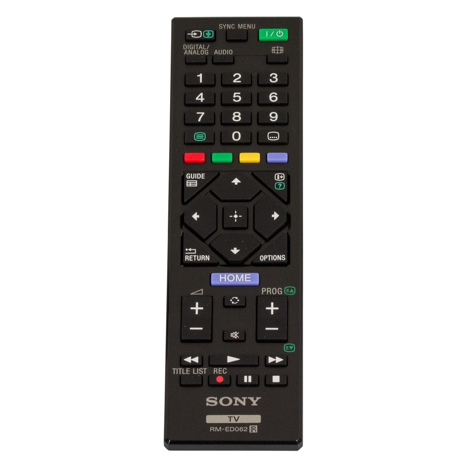 Sony RM-ED062, Ersatz Fernbedienung (Gerätespezifische Fernbedienung, Infrarot), Fernbedienung, Schwarz