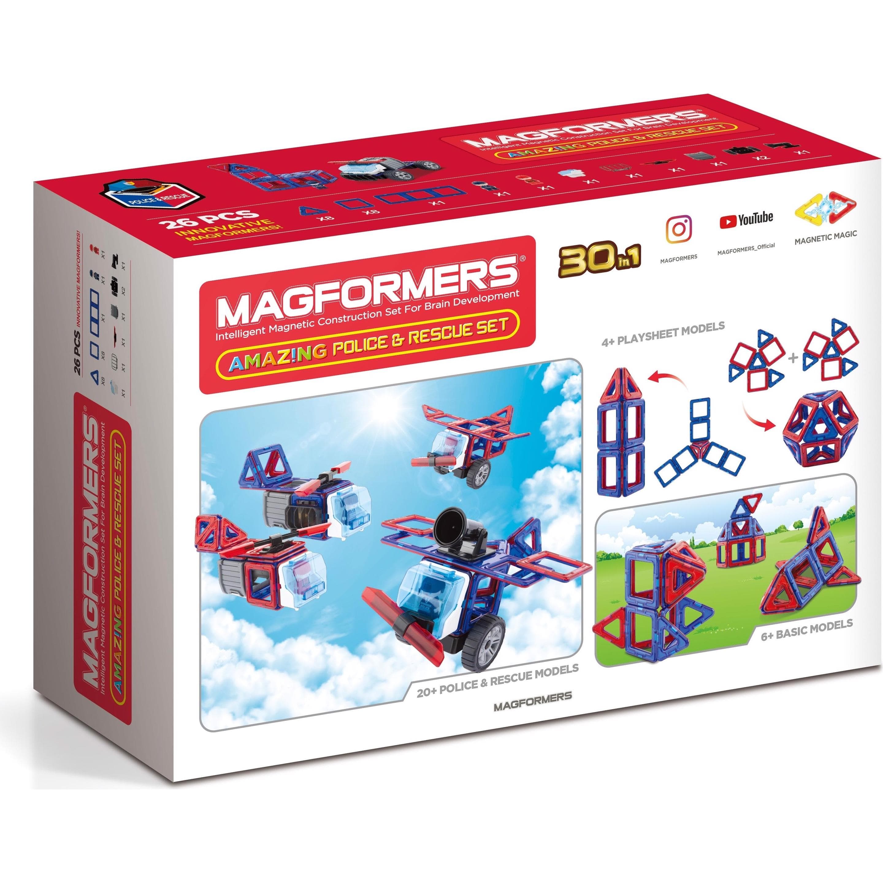Magformers Police und Rescue Set